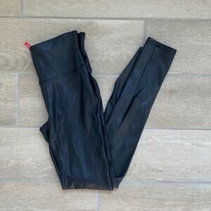 Spanx Black Faux Leather Leggings Size: S